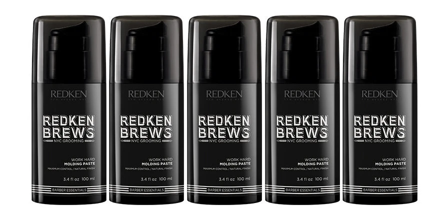 10x Redken Brews Work Hard Molding Paste 150ml