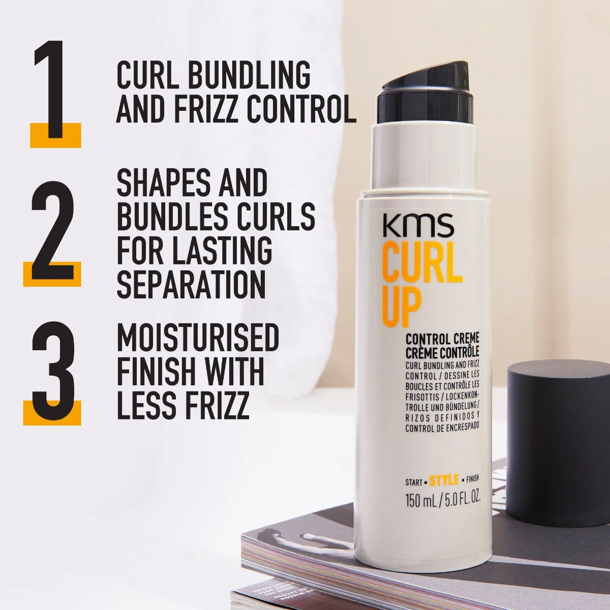 KMS CurlUp Control Creme 150ml 4 KMS CurlUp Control Creme 150ml - Afbeelding 4
