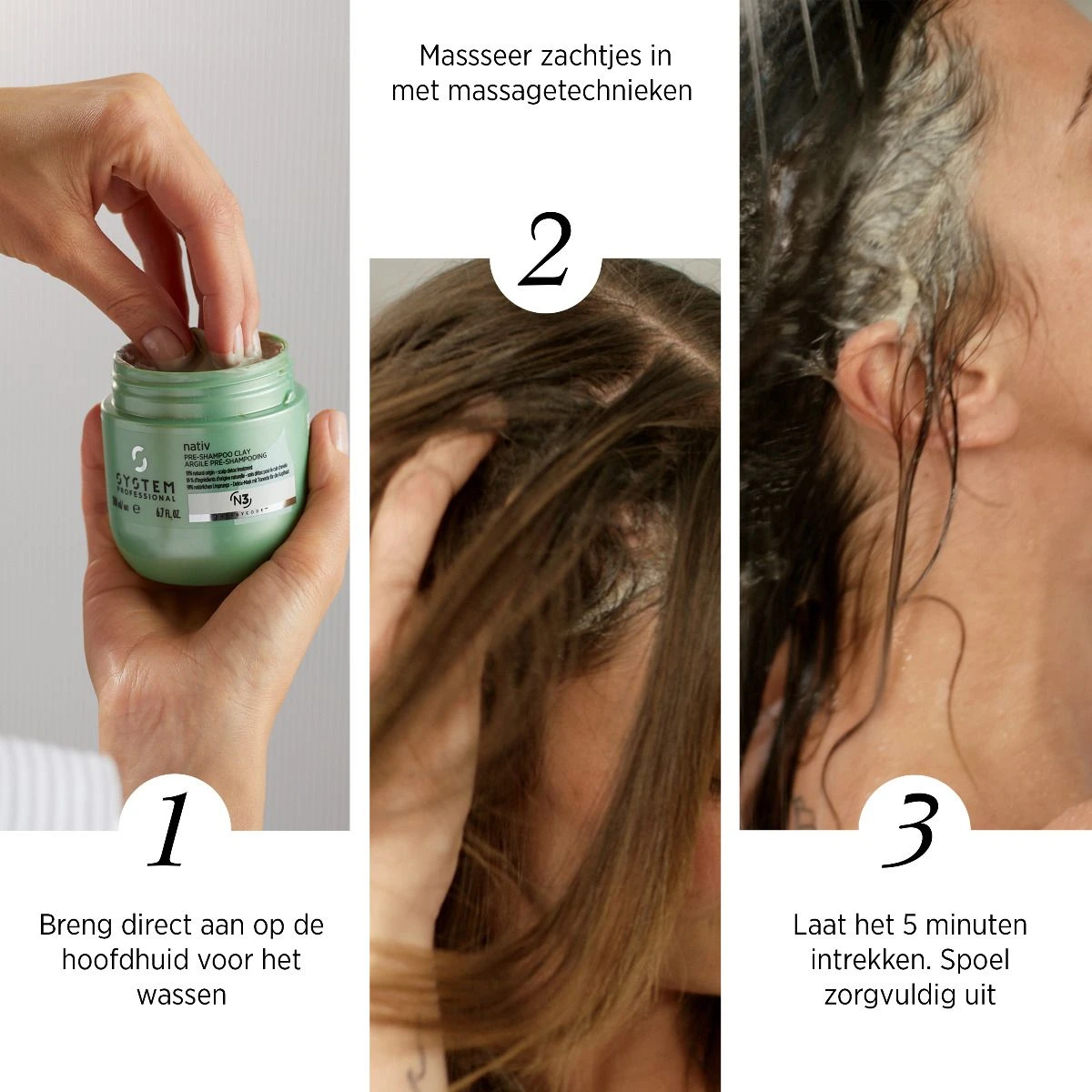 System Professional Nativ Pre-Shampoo Clay 200ml 4 System Professional Nativ Pre-Shampoo Clay 200ml - Afbeelding 4
