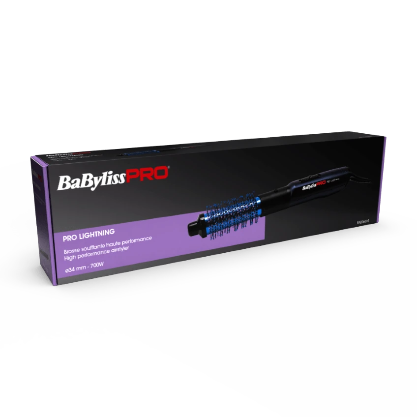 Babyliss PRO Warme Lucht Borstel Blue Lightning PRO 34 Mm 700W 2 Babyliss PRO Warme Lucht Borstel Blue Lightning PRO 34 Mm 700W - Afbeelding 2
