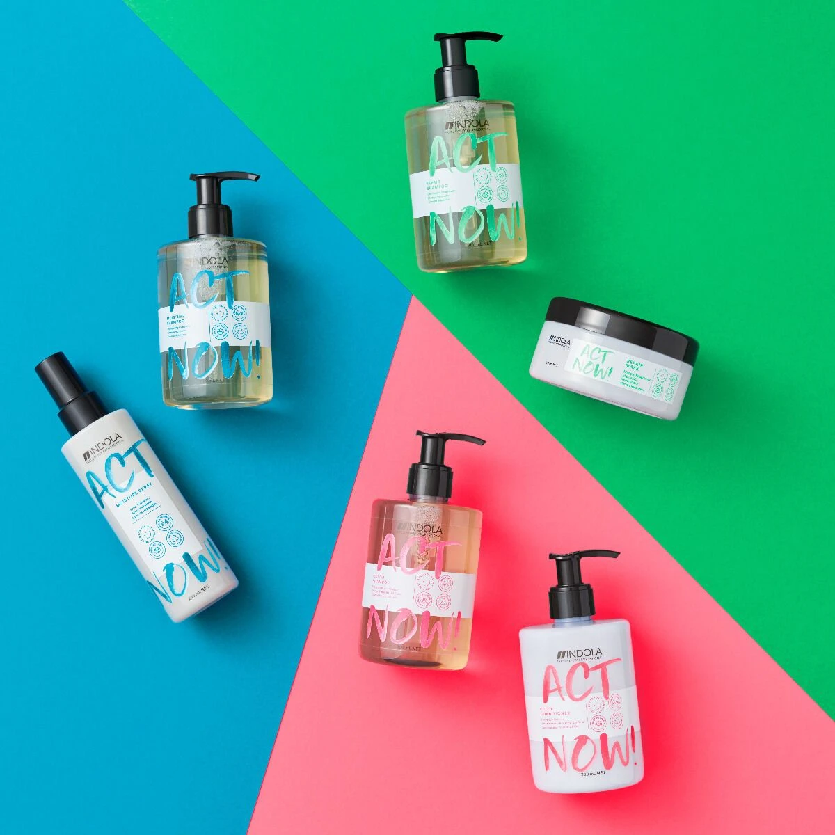 Indola ACT NOW! Color Shampoo 1000ml 4 Indola ACT NOW! Color Shampoo 1000ml - Afbeelding 4