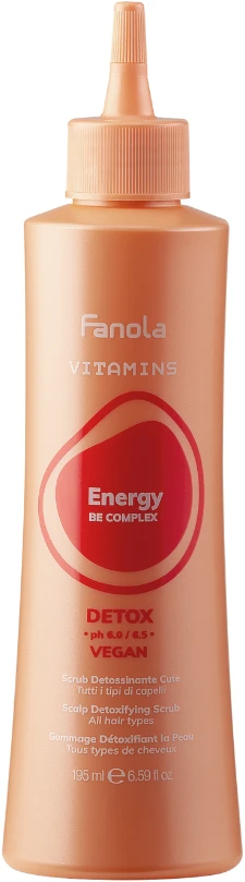 Fanola Vitamins Energy Detox Scalp Detoxifying Scrub 195ml