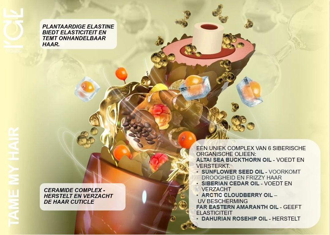 ICE Professional Tame My Hair Cream 100ml 3 ICE Professional Tame My Hair Cream 100ml - Afbeelding 3