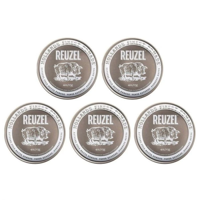 5x Reuzel Extreme Hold Matte Pomade 113gr 1 5x Reuzel Extreme Hold Matte Pomade 113gr