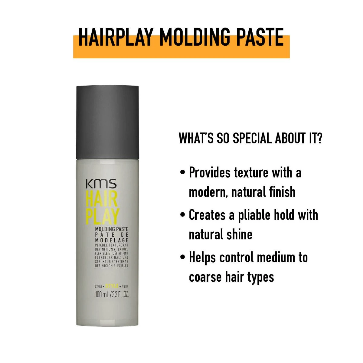 KMS Hairplay Molding Paste 100ml - Afbeelding 2