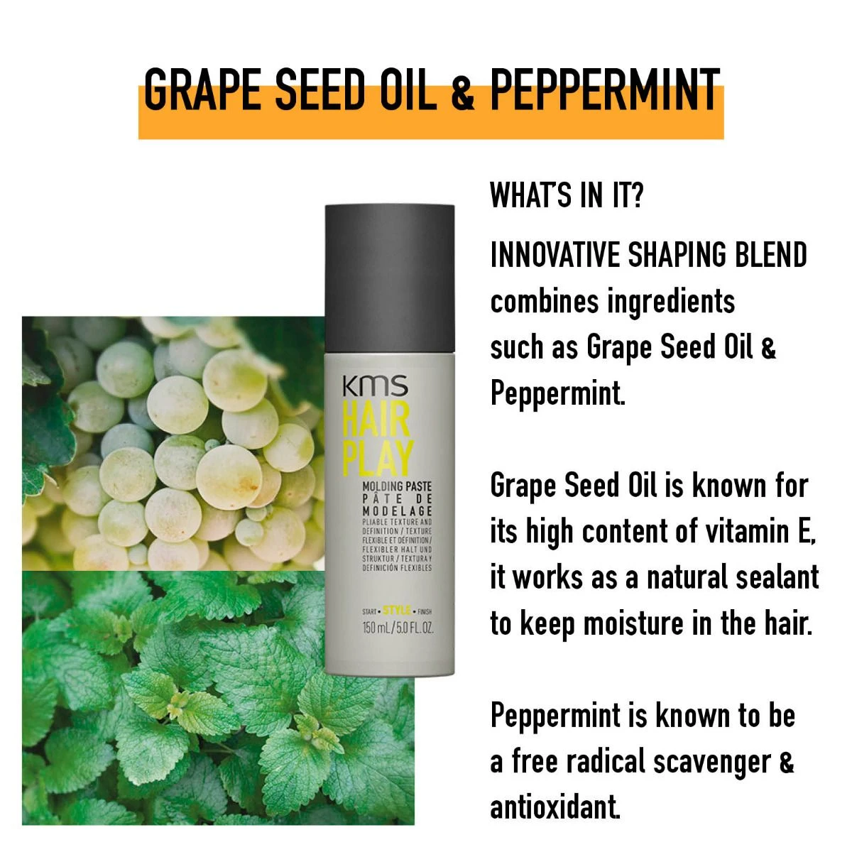 KMS HairPlay Molding Paste150ml - Afbeelding 3