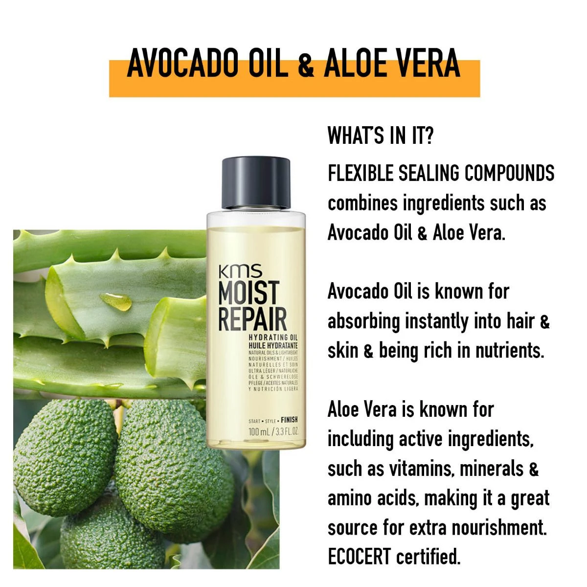 KMS Moistrepair Hydrating Oil 100ml - Afbeelding 3