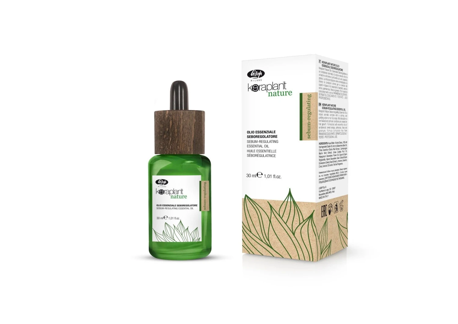 Lisap Keraplant Nature Sebum-Regulating Essential Oil 30ml 1 Lisap Keraplant Nature Sebum-Regulating Essential Oil 30ml