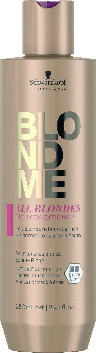 Schwarzkopf Blond Me All Blondes Rich Conditioner 250ml 1 Schwarzkopf Blond Me All Blondes Rich Conditioner 250ml