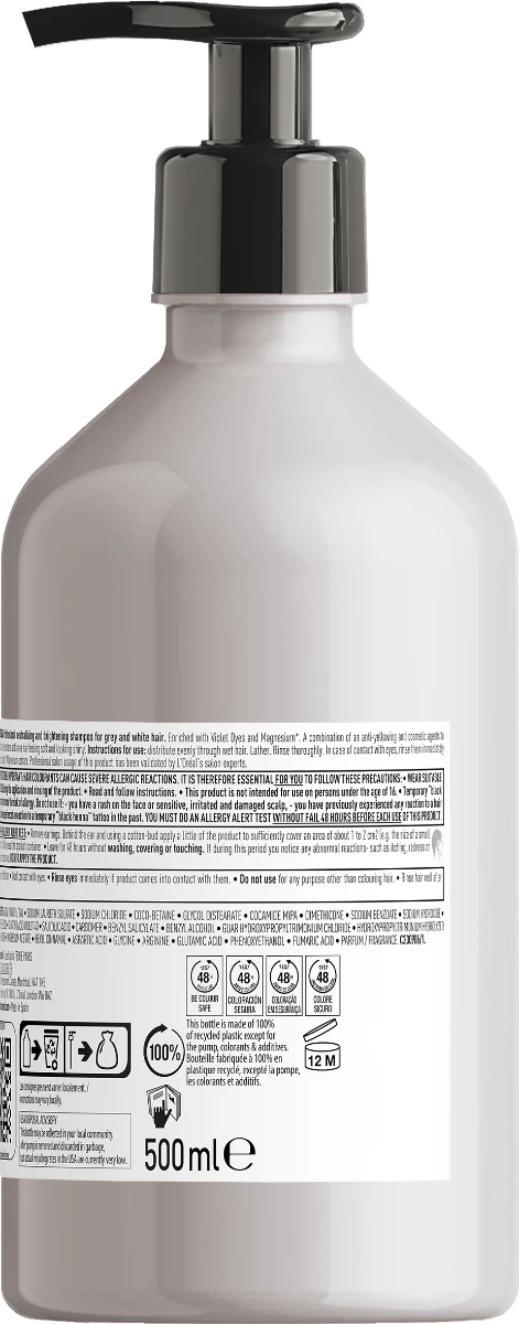 L'Oreal L'Oréal Serie Expert Silver Shampoo 500ml 2 L'Oreal L'Oréal Serie Expert Silver Shampoo 500ml - Afbeelding 2