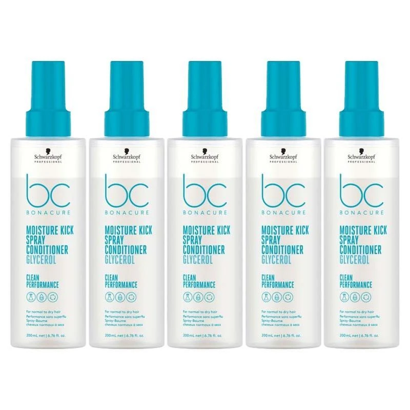 10x Schwarzkopf BC Moisture Kick Spray Conditioner 200ml 1 10x Schwarzkopf BC Moisture Kick Spray Conditioner 200ml